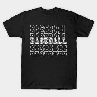 Baseball Typography T-Shirt